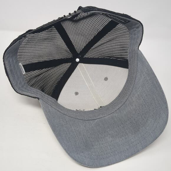Cushman & Wakefield Pacific Snapback Trucker Hat Gray One Size Mesh Back - Picture 6 of 9
